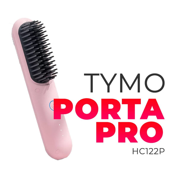 TYMO Porta Pro Portable Hair Straightening Brush Pink HC-122P