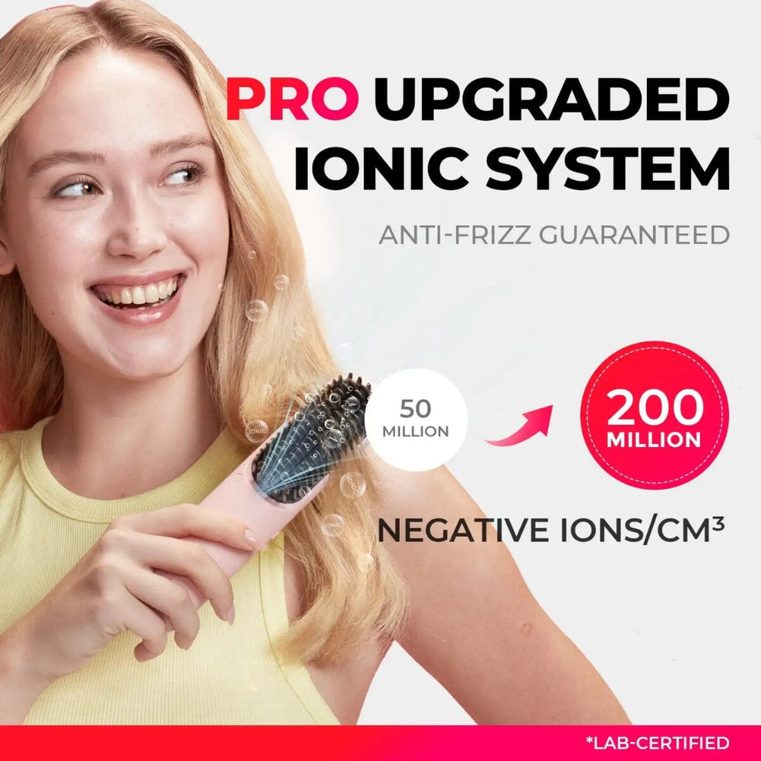 TYMO TYMO Porta Pro Portable Hair Straightening Brush Pink HC-122P