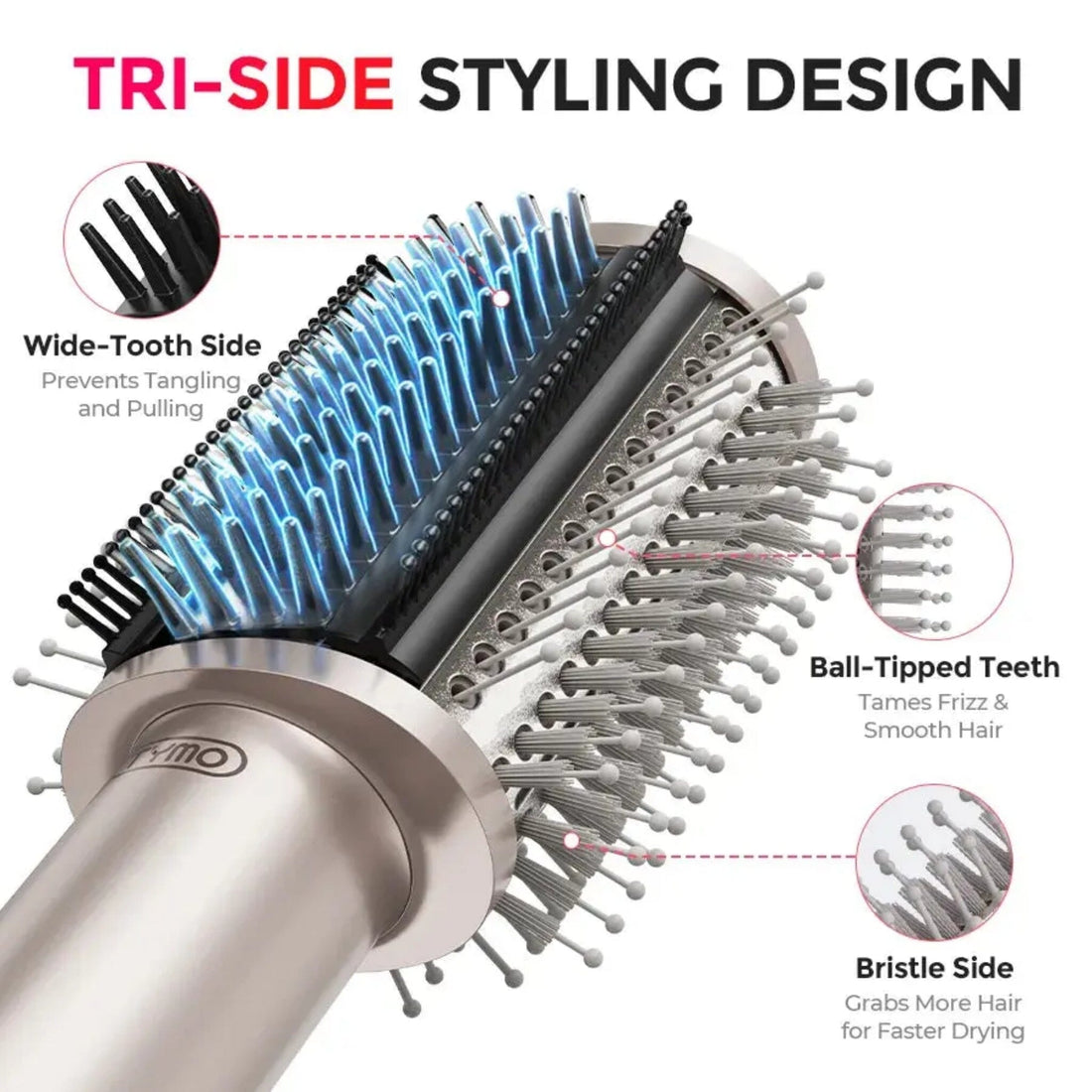 TYMO TYMO Airbeam Hot Air Brush Multi-Styler & Dryer - Champagne