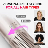 TYMO TYMO Airbeam Hot Air Brush Multi-Styler & Dryer - Champagne
