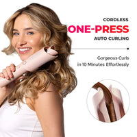 TYMO CurlGo Smart Wireless Auto Curling Iron Pink HC-520P - HairMNL