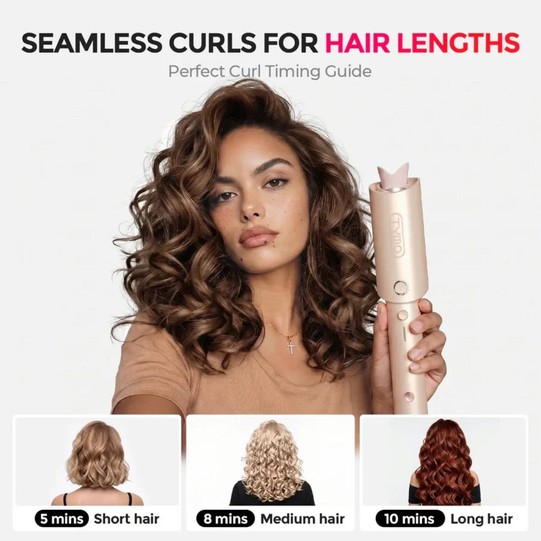 TYMO CurlPro 1 Inch Automatic Curling Iron HC503P - HairMNL