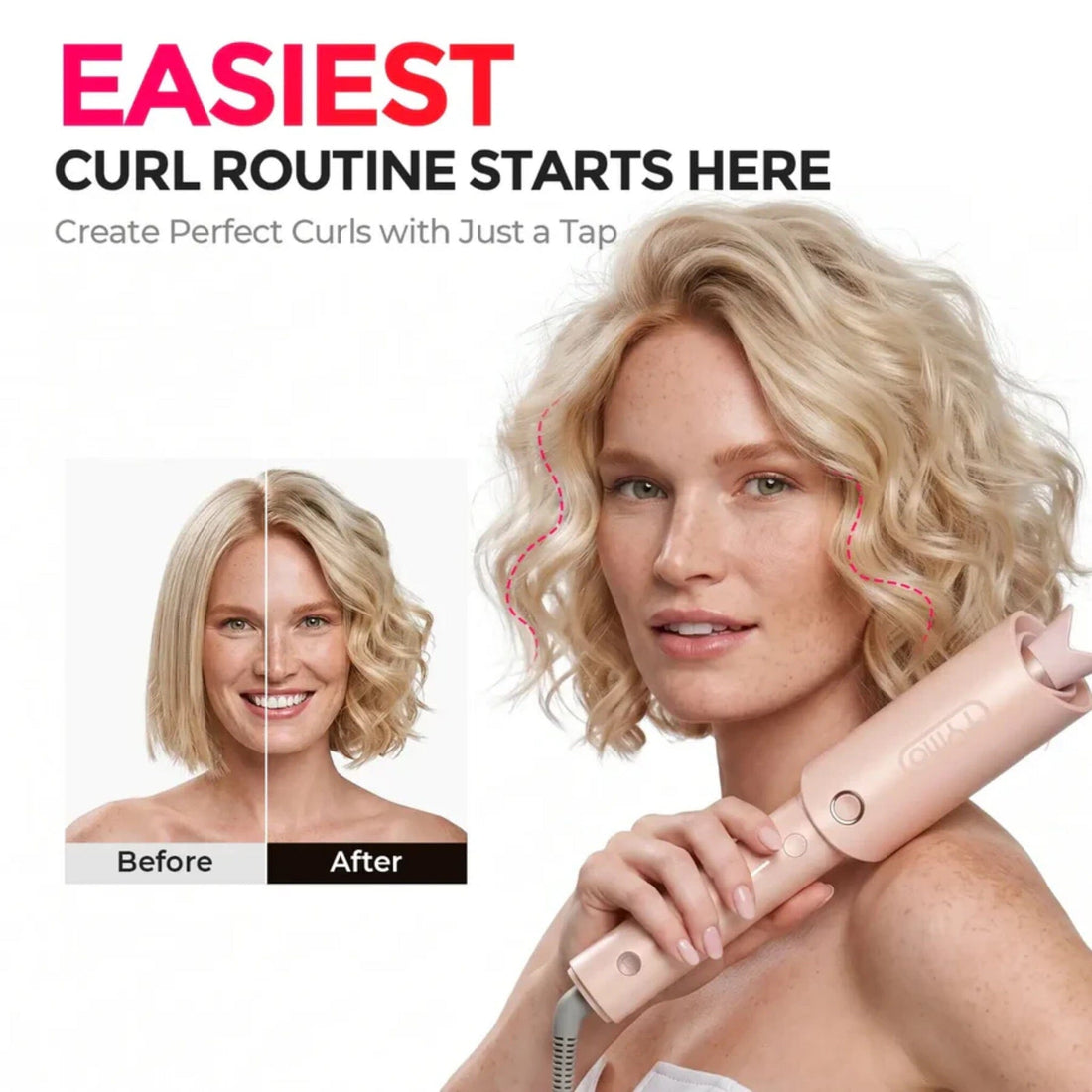 TYMO CurlPro 1 Inch Automatic Curling Iron HC503P - HairMNL