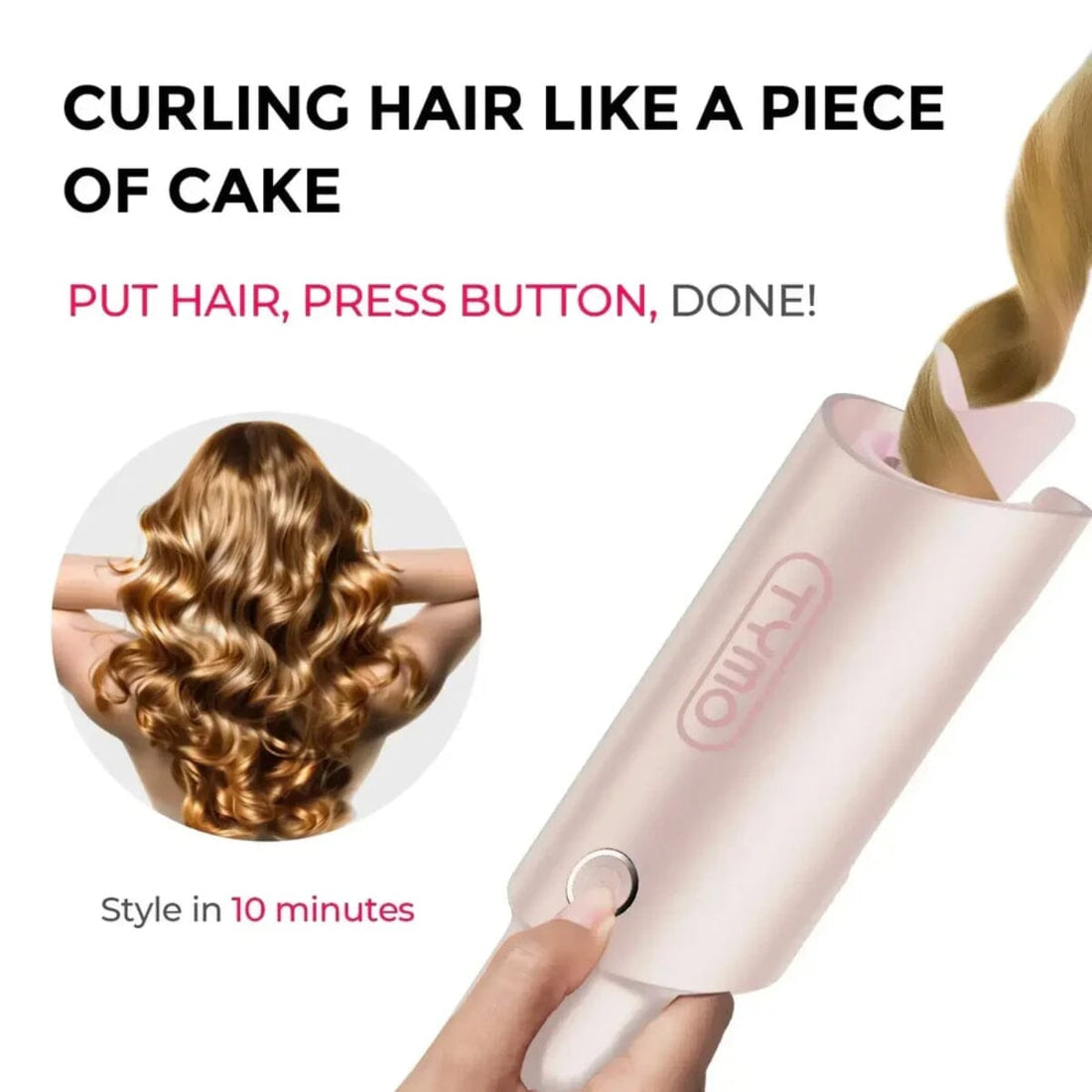 TYMO CurlPro Corded Automatic Curling Iron 1.25 inch HC503P - HairMNL