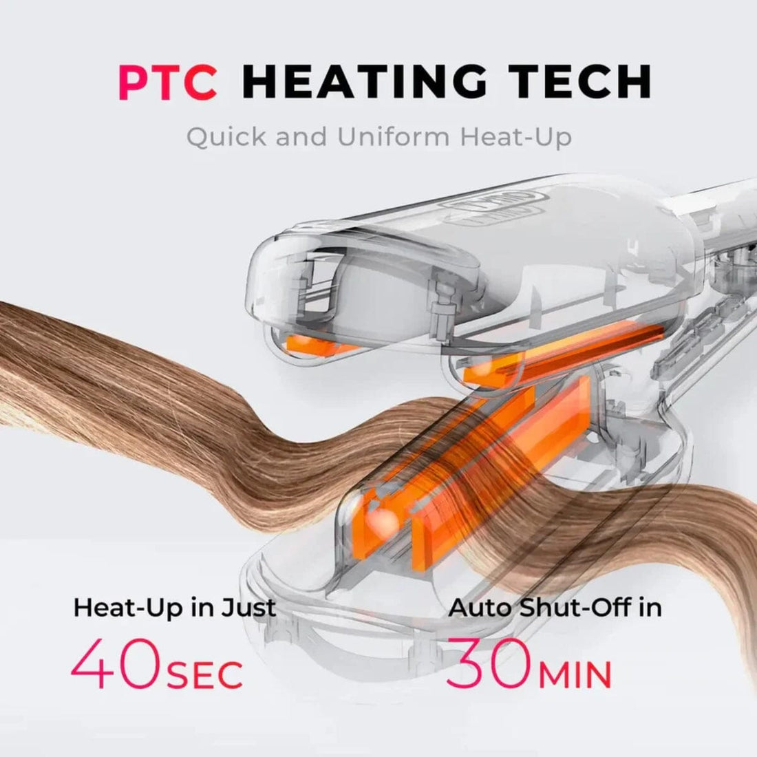 TYMO Rovy Deep Waver Curling Iron 1.25 Inch HC507P - HairMNL