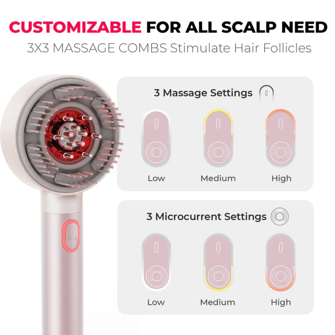 TYMO Trithera Scalp Massaging Brush HC132P - HairMNL