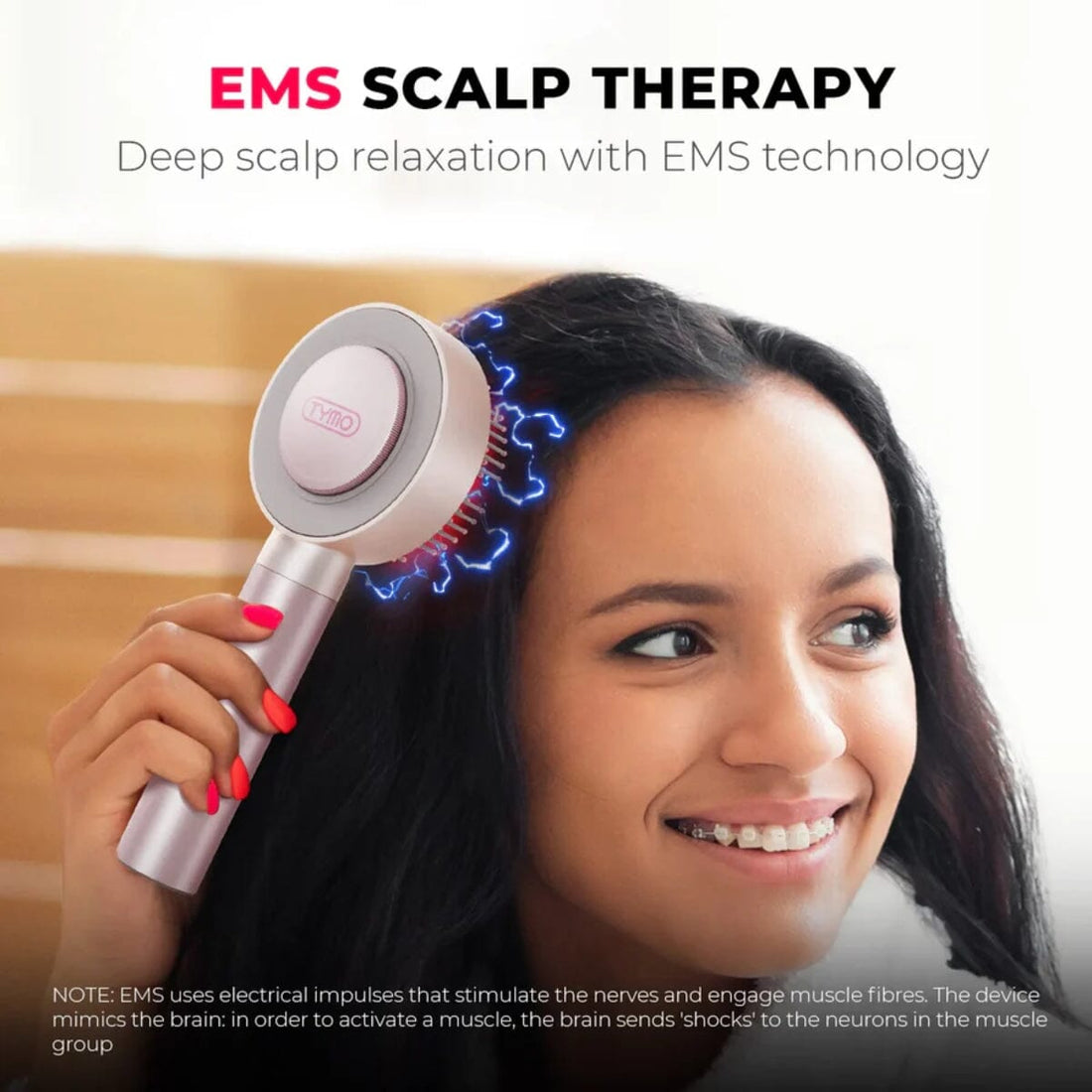 TYMO Trithera Scalp Massaging Brush HC132P - HairMNL
