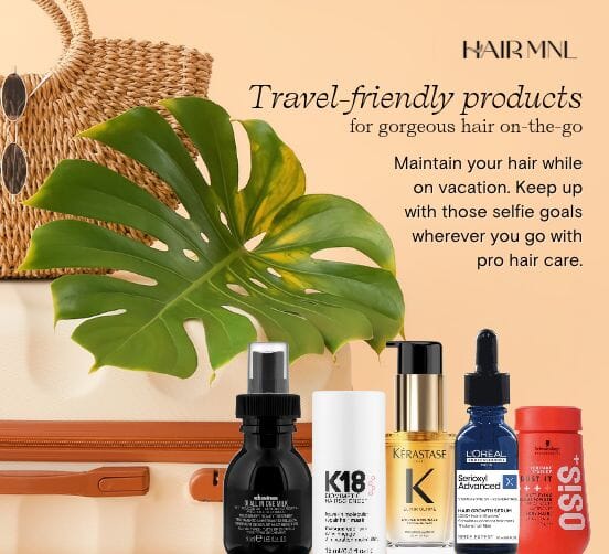 HairMNL travel-friendly products for gorgeous hair on-the-go. Shop now at HairMNL.