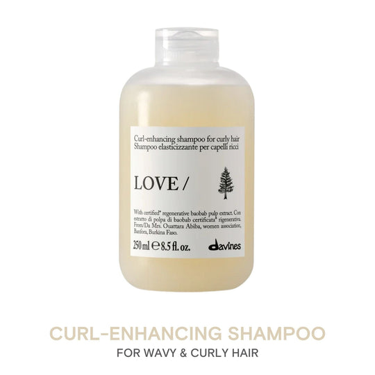 Davines LOVE Curl Shampoo: Curl Enhancing Shampoo for Wavy or Curly Hair 250ml - HairMNL