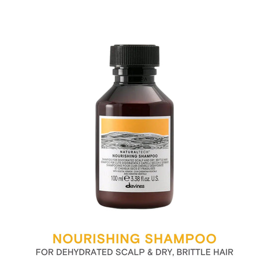 Davines Nourishing Shampoo: For Dehydrated Scalp and Dry, Brittle Hair 100ml Travel Size - HairMNL