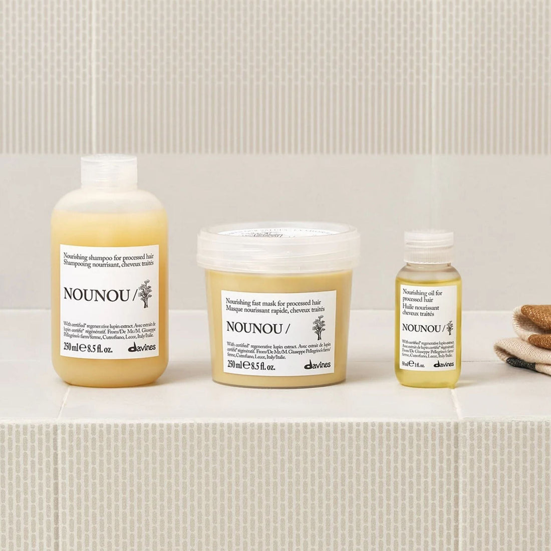 Davines NOUNOU Oil: Nourishing Repairing Oil for Processed or Brittle Hair 50ml - HairMNL