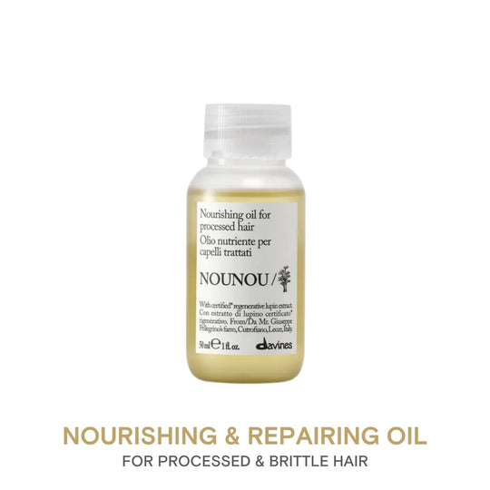 Davines NOUNOU Oil: Nourishing Repairing Oil for Processed or Brittle Hair 50ml - HairMNL