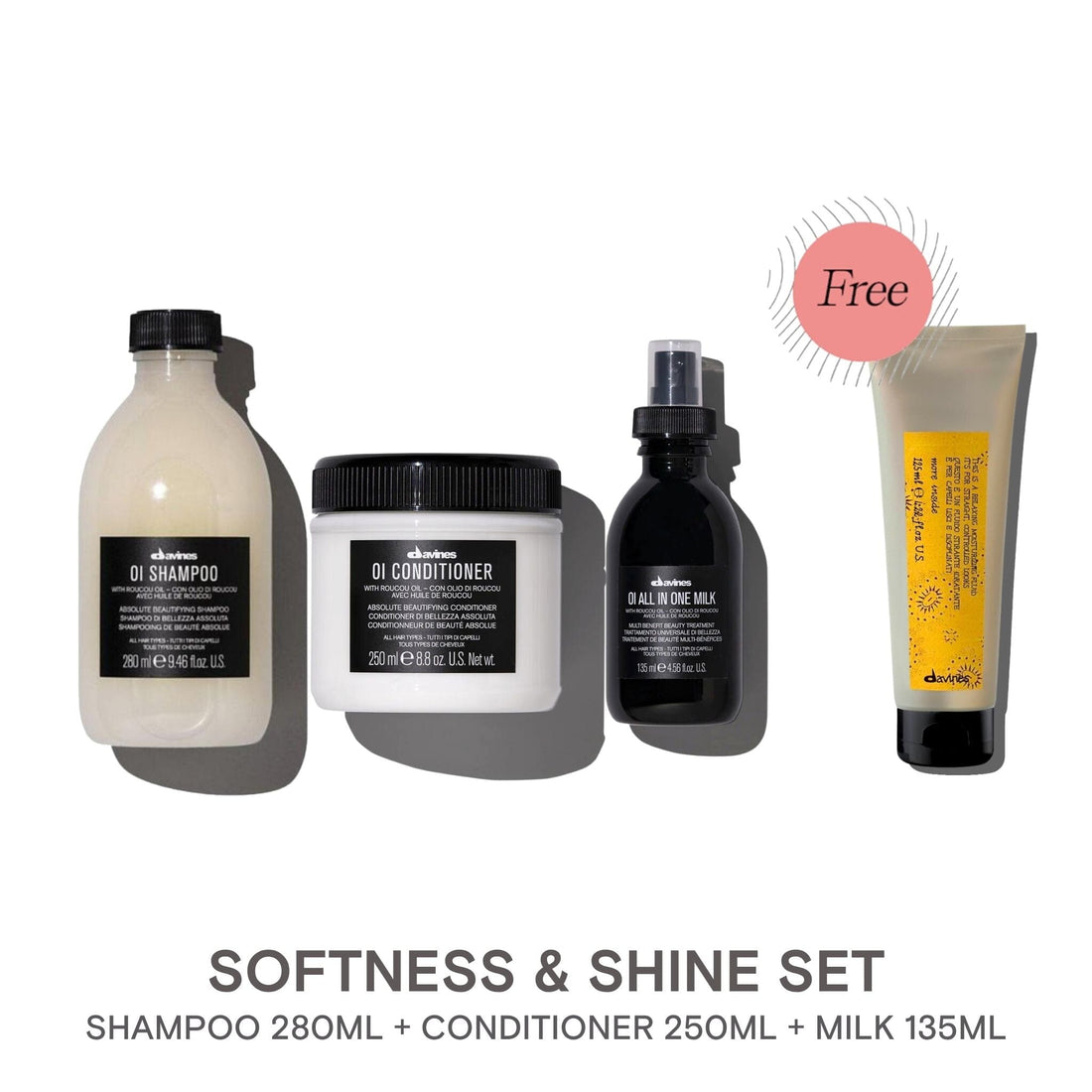 Shop Davines OI Ultimate Softness & Shine Set with FREE Davines This is a Relaxing Moisturizing Fluid 125ml at HairMNL