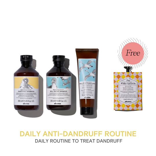 Davines Purifying & Well-Being Daily Anti-Dandruff Set with FREE The Wake-Up Circle Mask 50ml - Shop at HairMNL