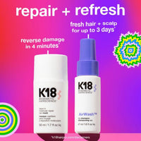 K18 Hair Mask 50ml & AirWash Dry Shampoo 47ml Duo Travel Set | HairMNL