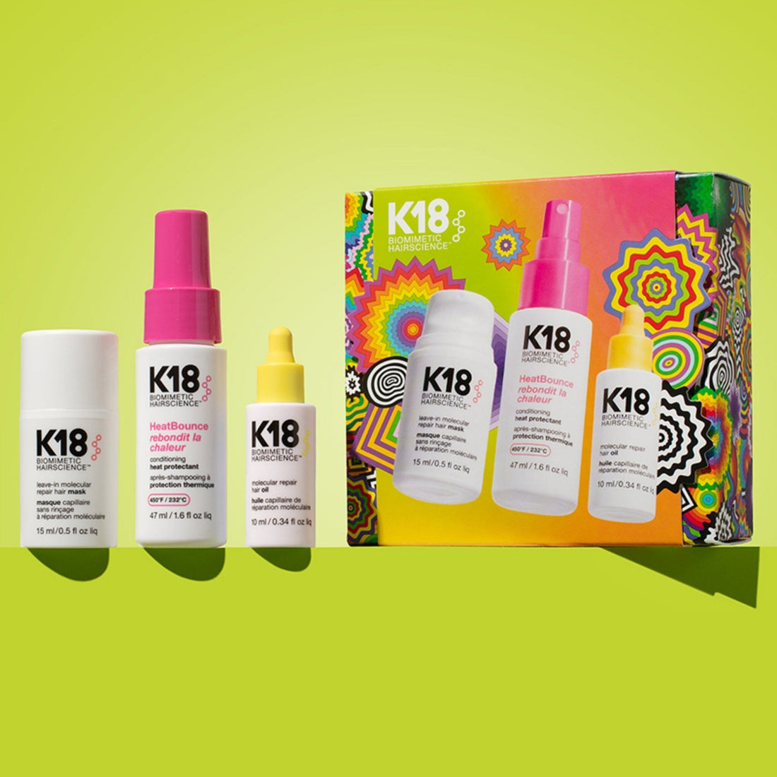 K18 K18 Repair, Protect & Smooth Travel Set