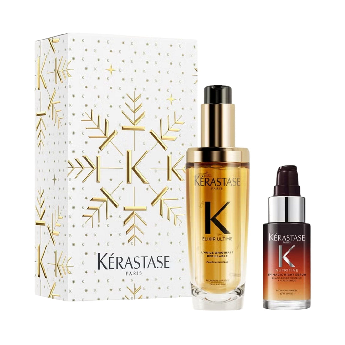 Shop Kérastase Elixir & Nutritive 8H Serum Duo Holiday Gift Set at HairMNL
