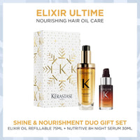 Shop Kérastase Elixir & Nutritive 8H Serum Duo Holiday Gift Set at HairMNL