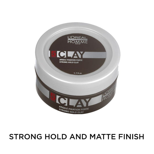 L'Oreal Homme Strong Hold Matte Clay 50ml