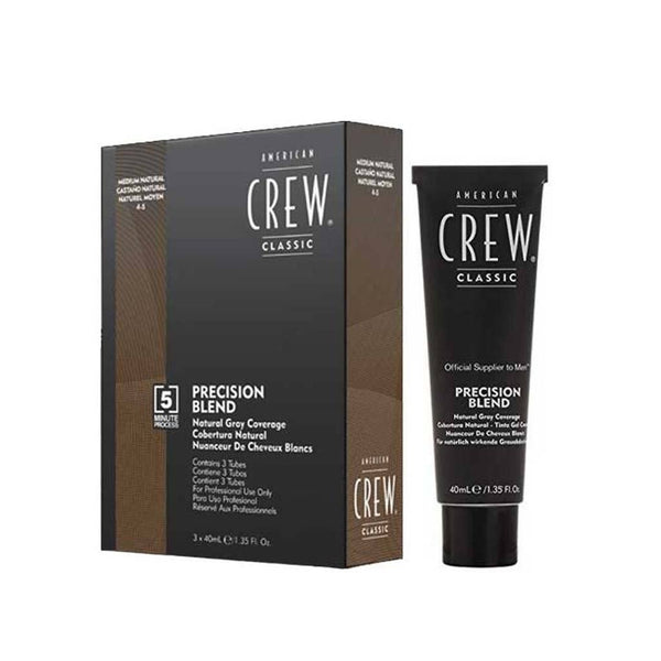 American Crew Precision Blend Hair Dye 3 x 40mL - Medium Natural