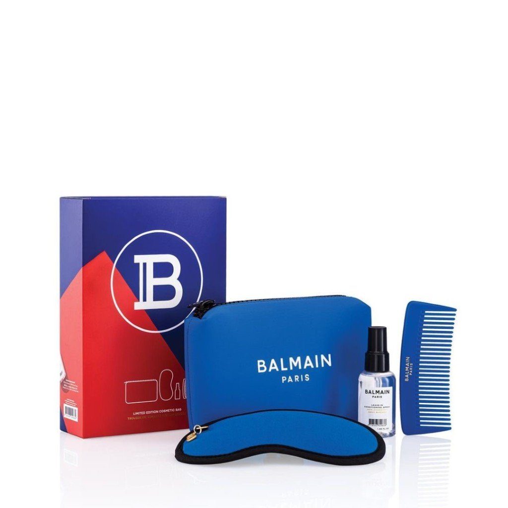 HairMNL Online Exclusive Balmain Hair Couture Limited Edition Cosmetic Bag Blue