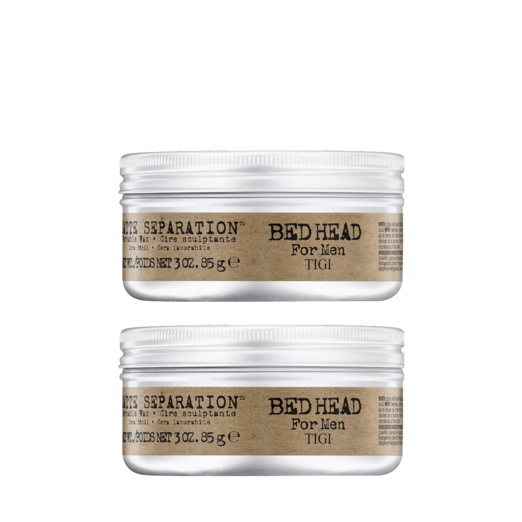 Bed Head for Men by TIGI The Classic Look: Matte Separation Wax 85g x 2