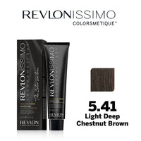HairMNL Revlon Pro Colorsmetique High Coverage Permanent Hair Color Set 5.41 Light Deep Chestnut Brown