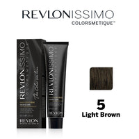 Revlon Pro Colorsmetique High Coverage Permanent Hair Color Set 5 Light Brown