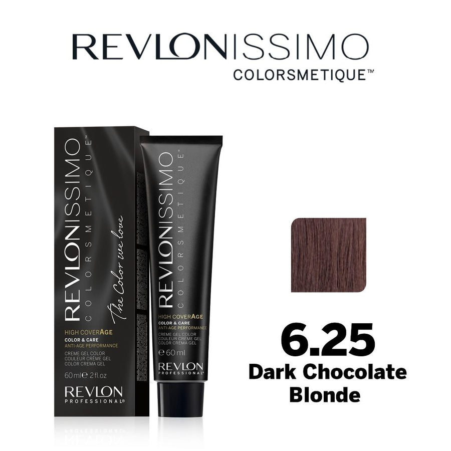 HairMNL Revlon Pro Colorsmetique High Coverage Permanent Hair Color Set 6.25 Dark Chocolate Blonde