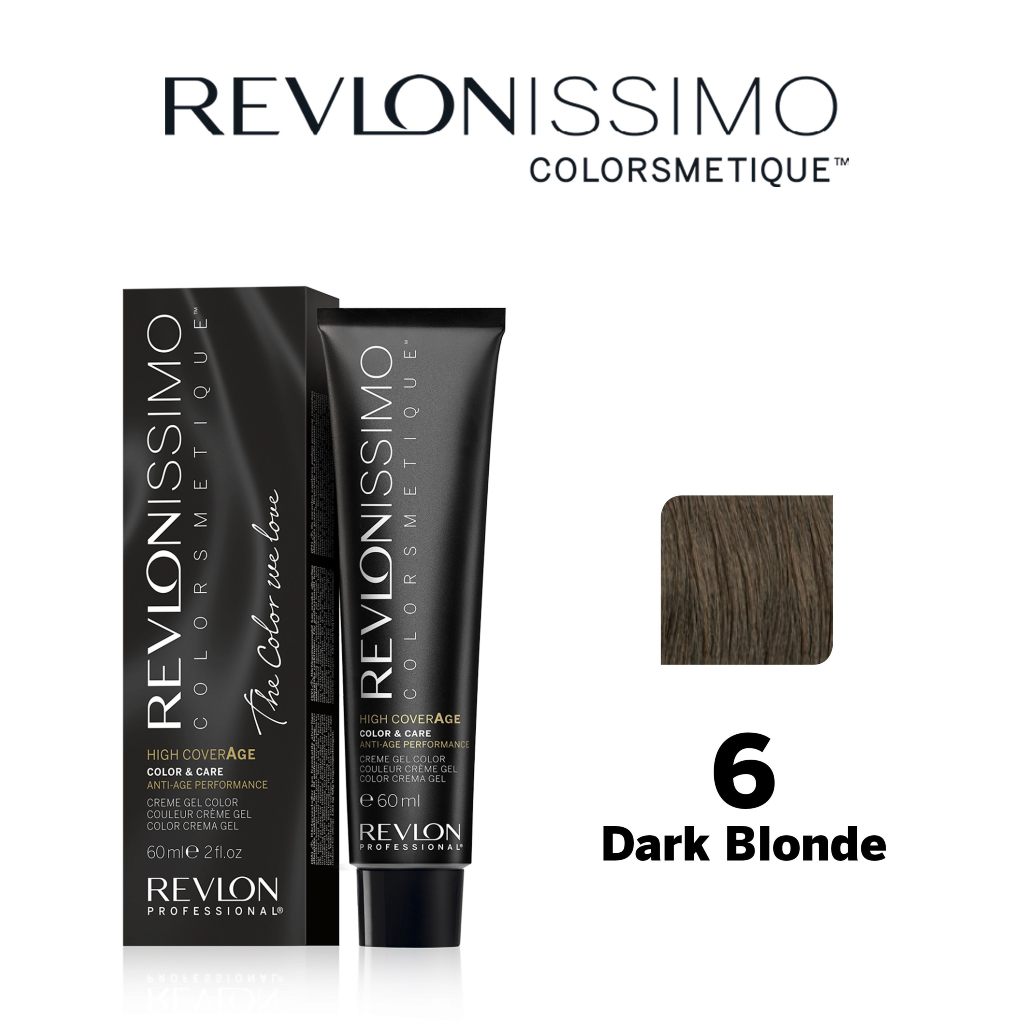 Revlon Pro Colorsmetique High Coverage Permanent Hair Color Set 6 Dark Blonde