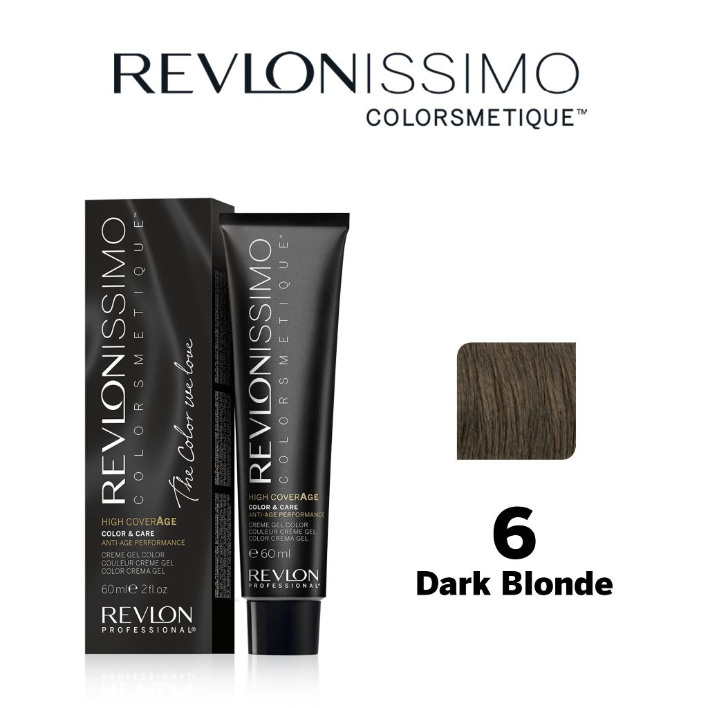 HairMNL Revlon Pro Colorsmetique High Coverage Permanent Hair Color Set 6 Dark Blonde