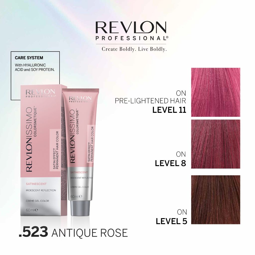 HairMNL Revlon Professional Satinescent Permanent Hair Color For Bleached Hair .523 Antique Rose
