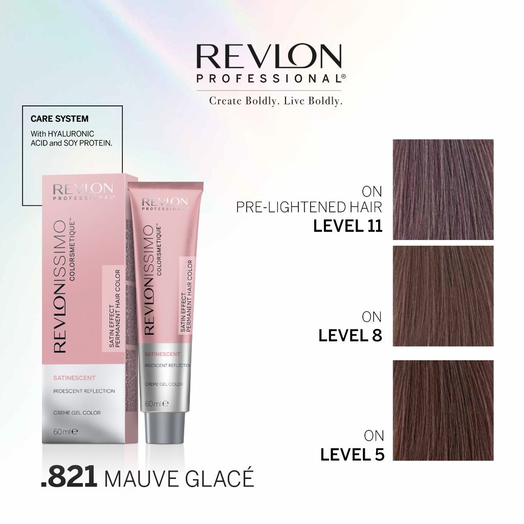 HairMNL Revlon Professional Satinescent Permanent Hair Color For Bleached Hair .821 Mauve Glace