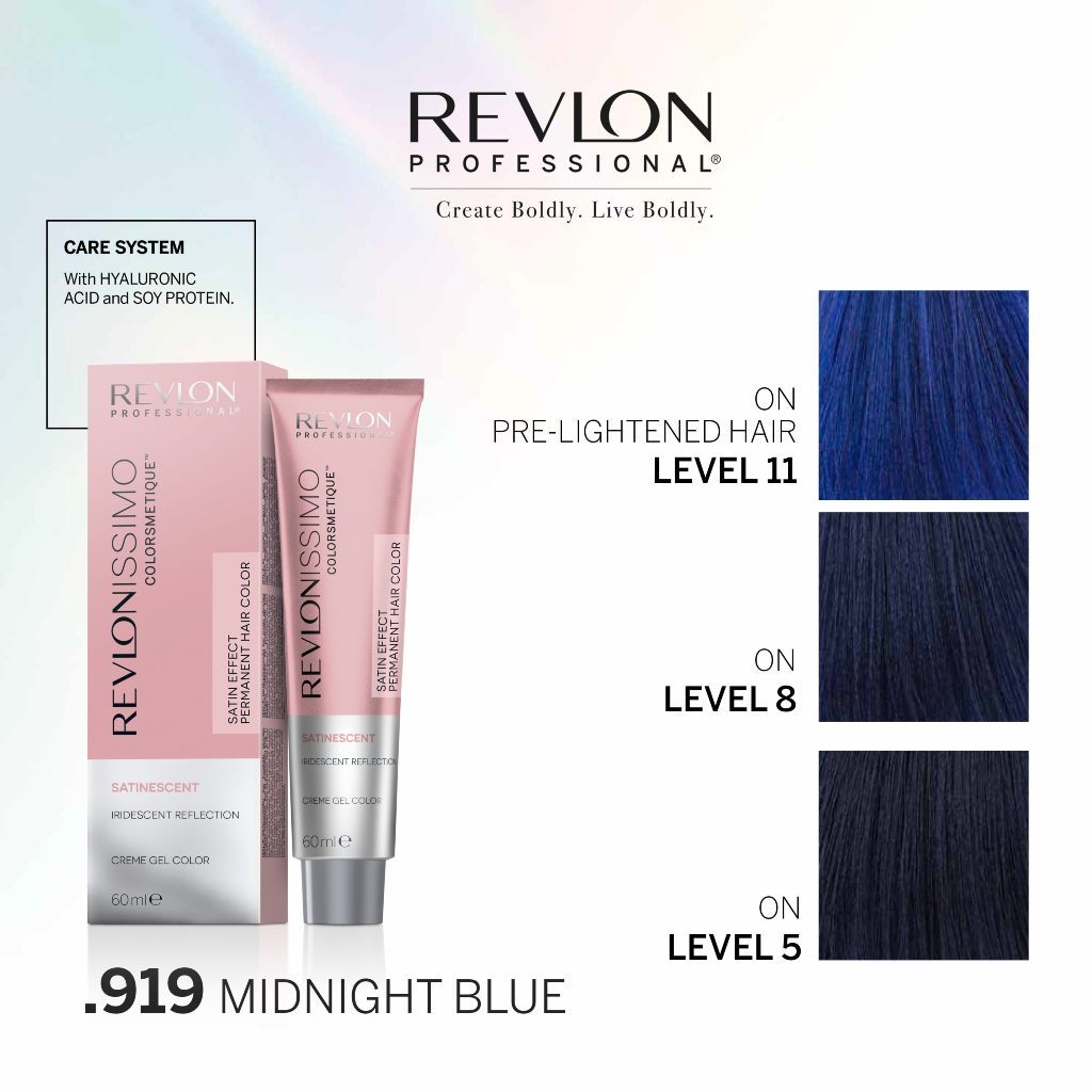 Revlon Professional Satinescent Permanent Hair Color For Bleached Hair .919 Midnight Blue