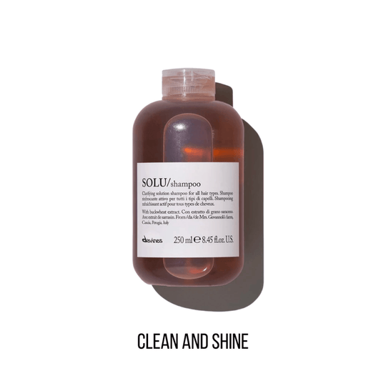 Davines SOLU Shampoo: Clarifying Solution Shampoo for All Hair Types 250ml