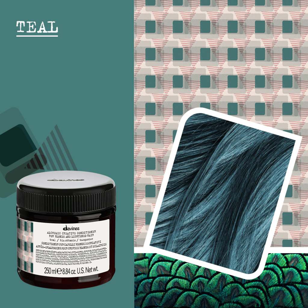 Davines Alchemic Creative Conditioner in Teal