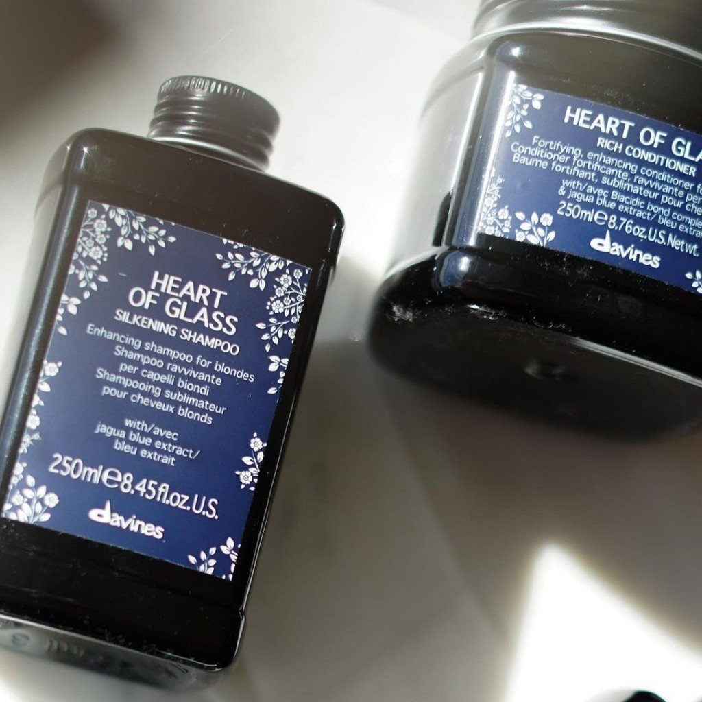 Davines Heart of Glass Blue Shampoo & Conditioner for Blonde Hair