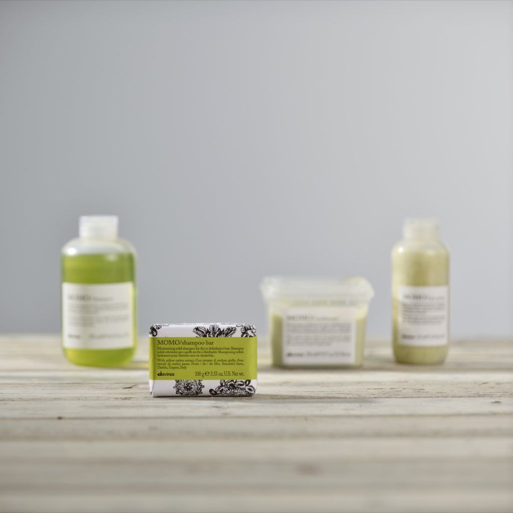 Davines MOMO Shampoo Bar: Moisturizing Solid Shampoo for Dry or Dehydrated Hair