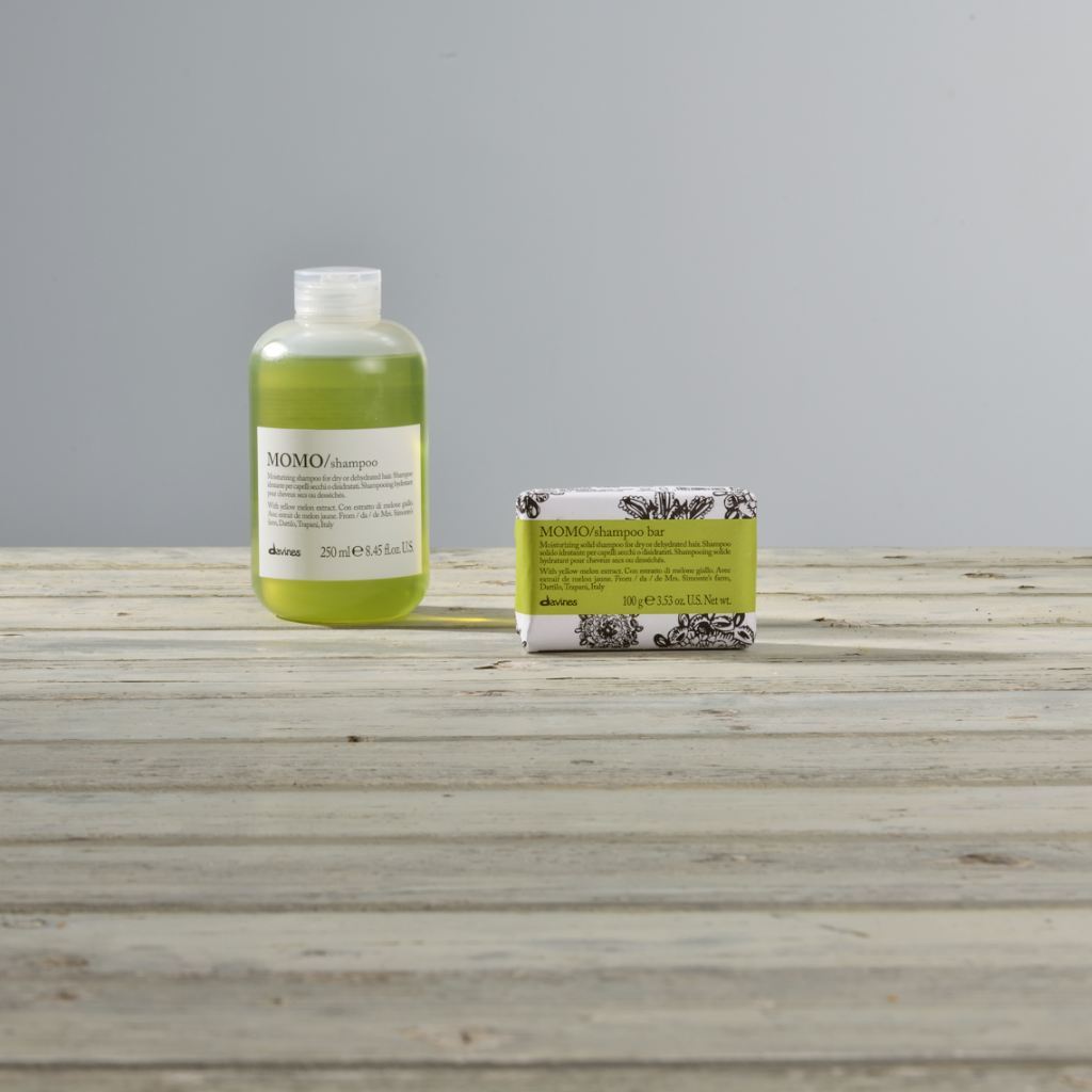 Davines MOMO Shampoo Bar: Moisturizing Solid Shampoo for Dry or Dehydrated Hair
