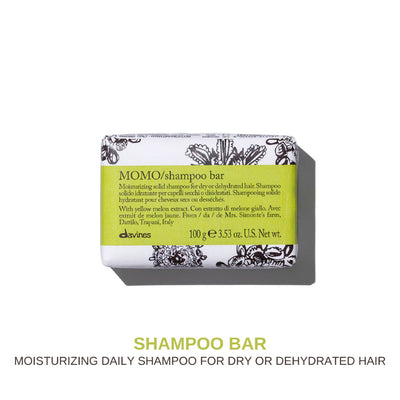 Davines MOMO Shampoo Bar: Moisturizing Solid Shampoo for Dry or Dehydrated Hair
