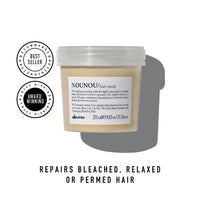 Davines NOUNOU Hair Mask 250ml - Repairs Bleached, Relaxed or Permed Hair