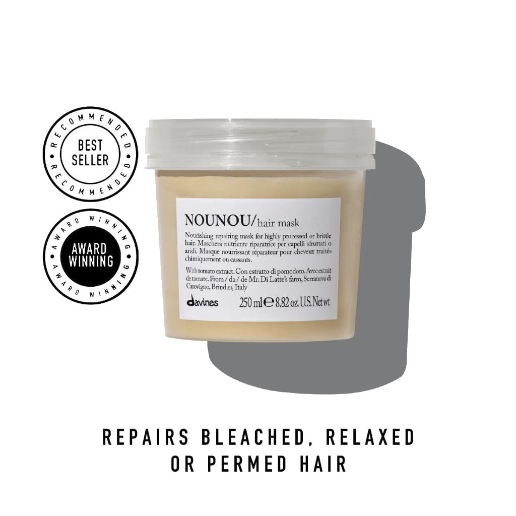 Davines NOUNOU Hair Mask 250ml - Repairs Bleached, Relaxed or Permed Hair