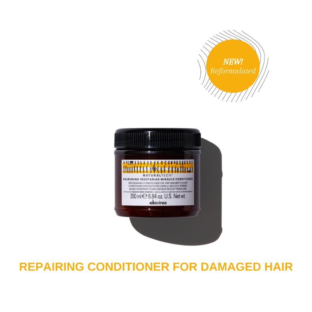 Davines Nourishing Vegetarian Miracle Conditioner: For Dry, Brittle Hair 250ml Hairmnl