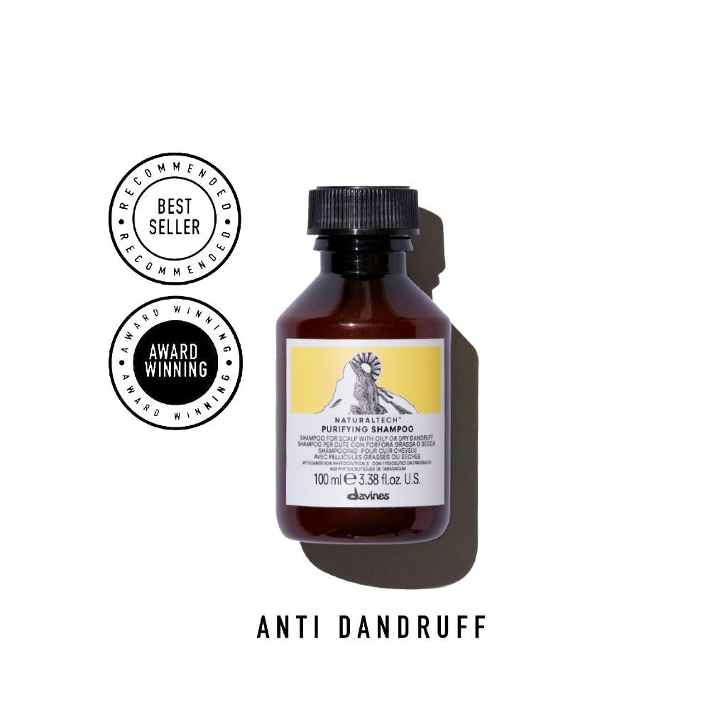 Davines Purifying Shampoo: For Oily or Dry Dandruff 100ml
