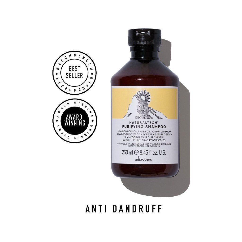 Davines Purifying Shampoo: For Oily or Dry Dandruff 250ml