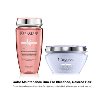 Kérastase Chroma Absolu Sulfate-Free Shampoo & Blond Absolu Cicaextreme Masque Duo (Thick Hair) HairMNL