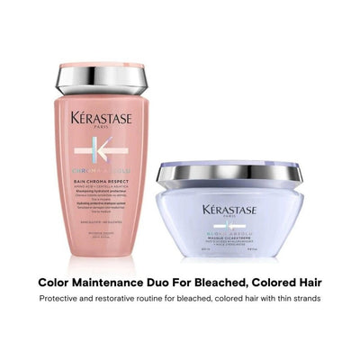 Kérastase Chroma Absolu Sulfate-Free Shampoo & Blond Absolu Cicaextreme Masque Duo (Thin Hair)