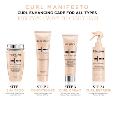 Kérastase Curl Manifesto Curl Enhancing Ritual for Wavy to Curly Hair