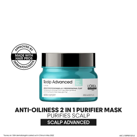 L'Oreal Serie Expert Scalp Advanced Anti-Oiliness Masque 250ml Scalp Care L'Oreal