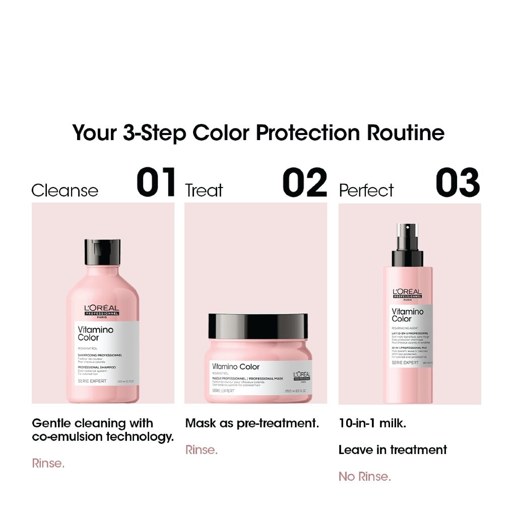 HairMNL L'Oréal Serie Expert Vitamino Color 3-Step Color Protection Routine